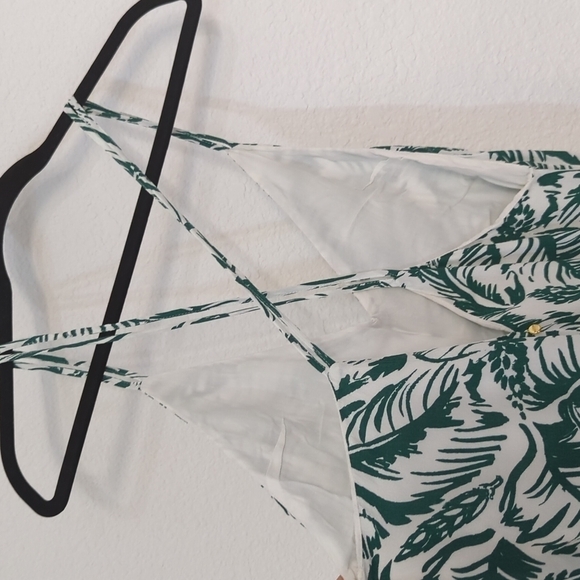 Harlyn Tropical Backless Maxi Dress Green Small bohemian beach resortwear summer - Picture 9 of 14